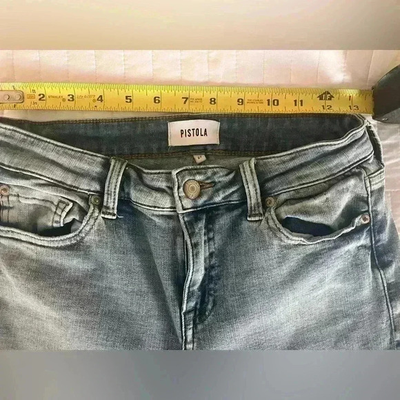 PISTOLA Arielle Skinny Scissor Cut Hem Jean Size 27 No Pressure Style#: P6730MTW - Picture 2 of 8